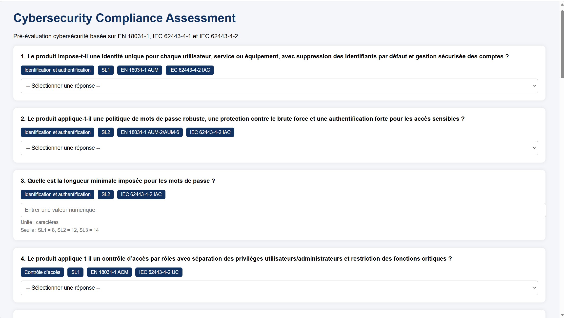 Préévaluation de conformité industrielle image 1